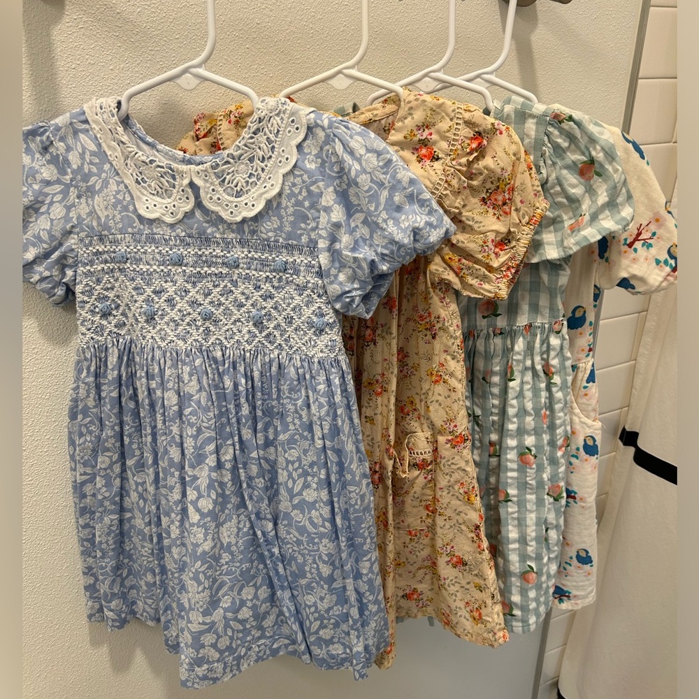 Bundle of Nordstrom Next Toddler Dresses and 1 Little Green Radicals Dress
